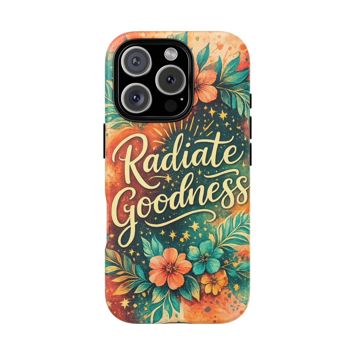 Radiate Goodness Floral Phone Case — Protective Tough Case
