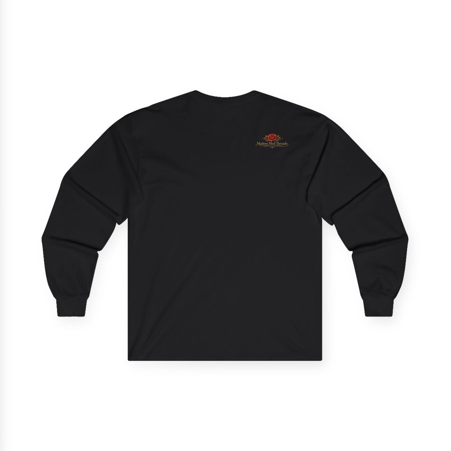 Long Sleeve Tee — “Go With What Your Gut Tells You” Floral Occult Shirt