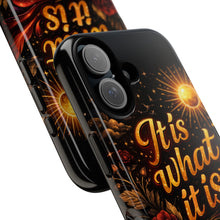 It Is What It Is Phone Case — Vintage Floral Sun Protective Cover