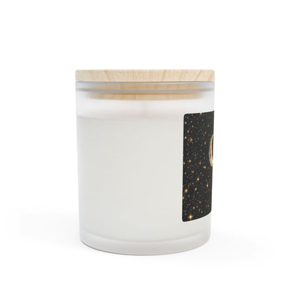 Love You to the Moon and Back Frosted Glass Candle — 11oz Romantic Night Sky Scented Candle