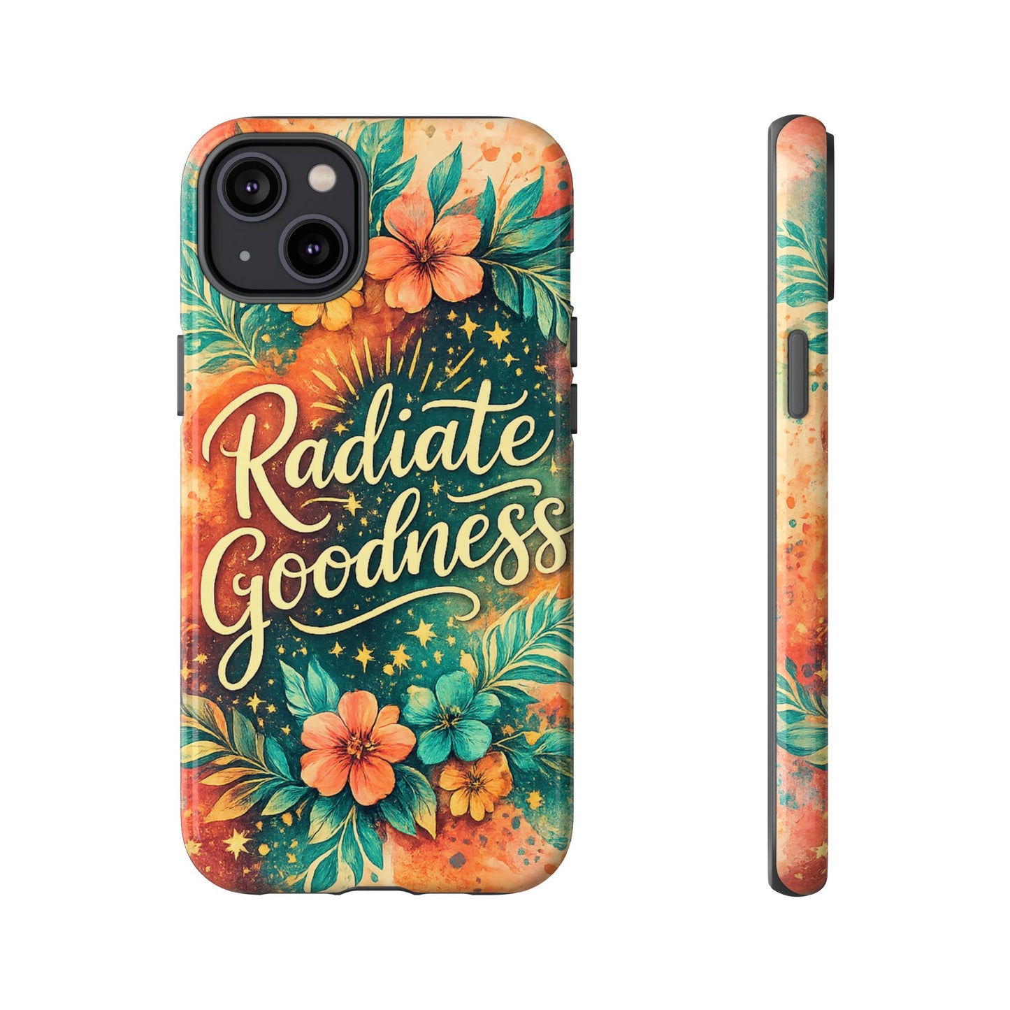 Radiate Goodness Floral Phone Case — Protective Tough Case