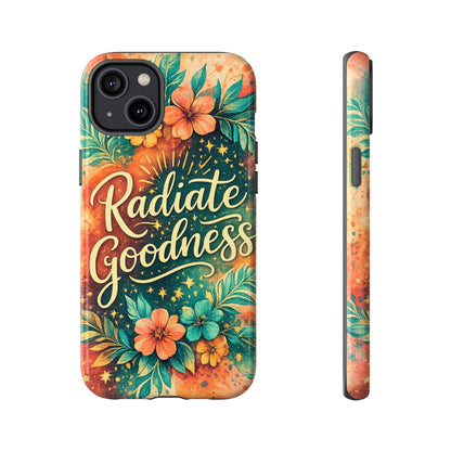 Radiate Goodness Floral Phone Case — Protective Tough Case