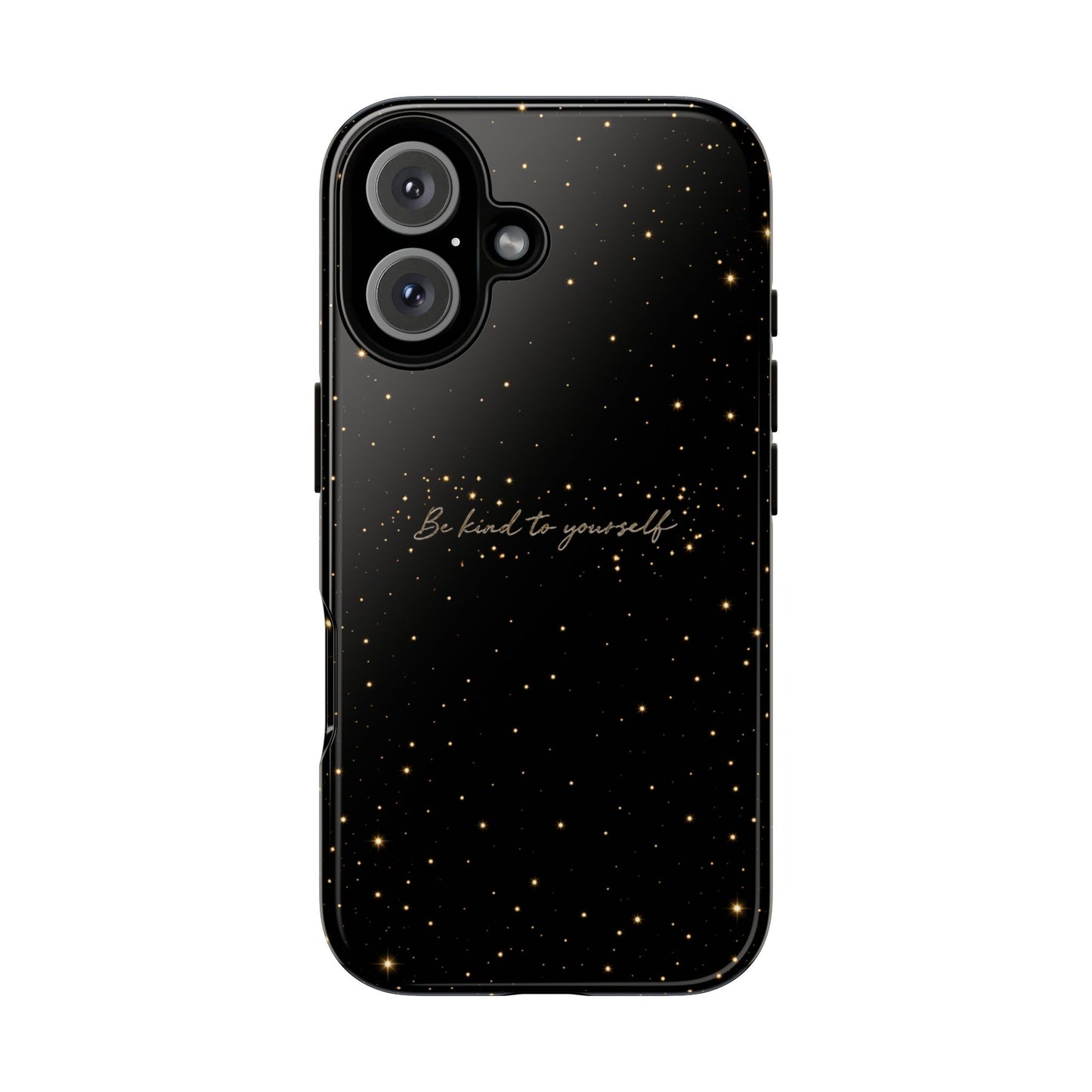 Tough Cases — 'Be Kind to Yourself' Black Speckled Protective Phone Case