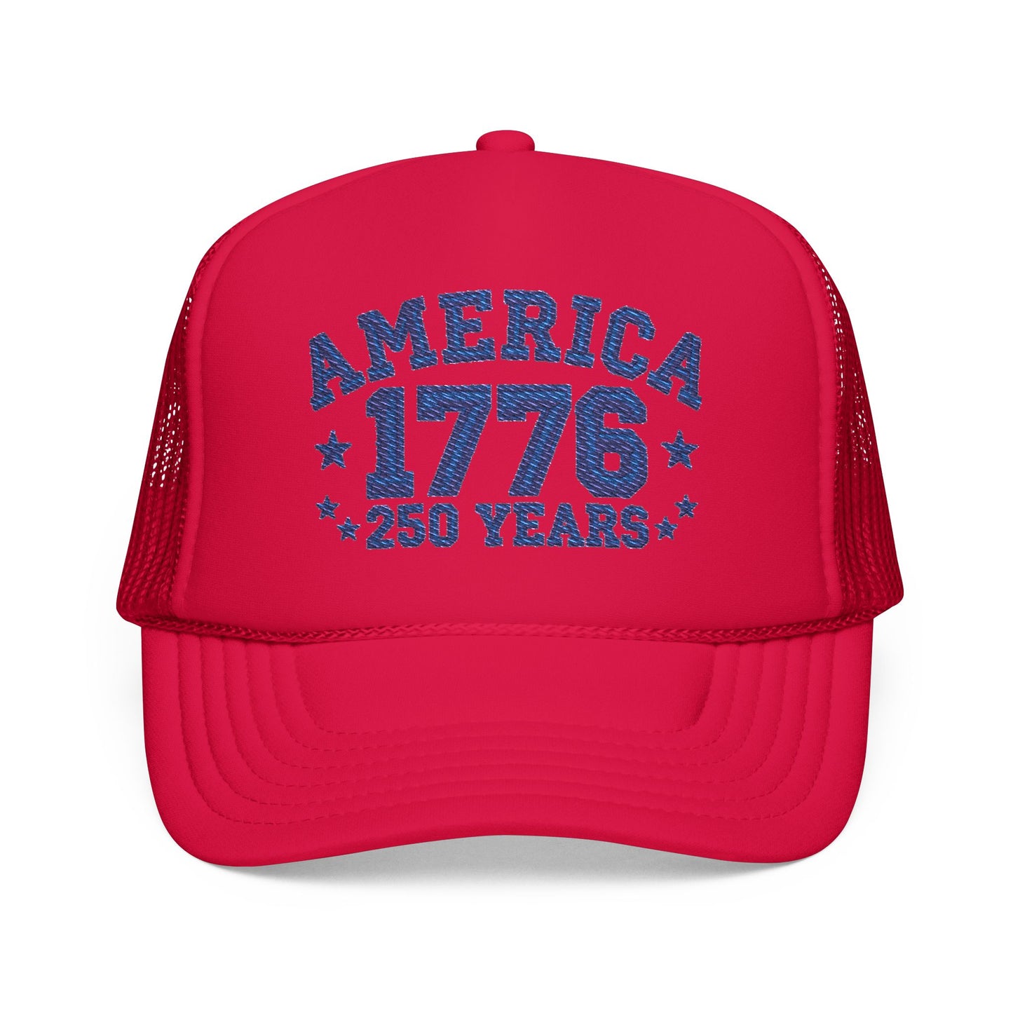 America 1776 250 Years Trucker Hat – Patriotic Vintage Foam Cap for Independence Day