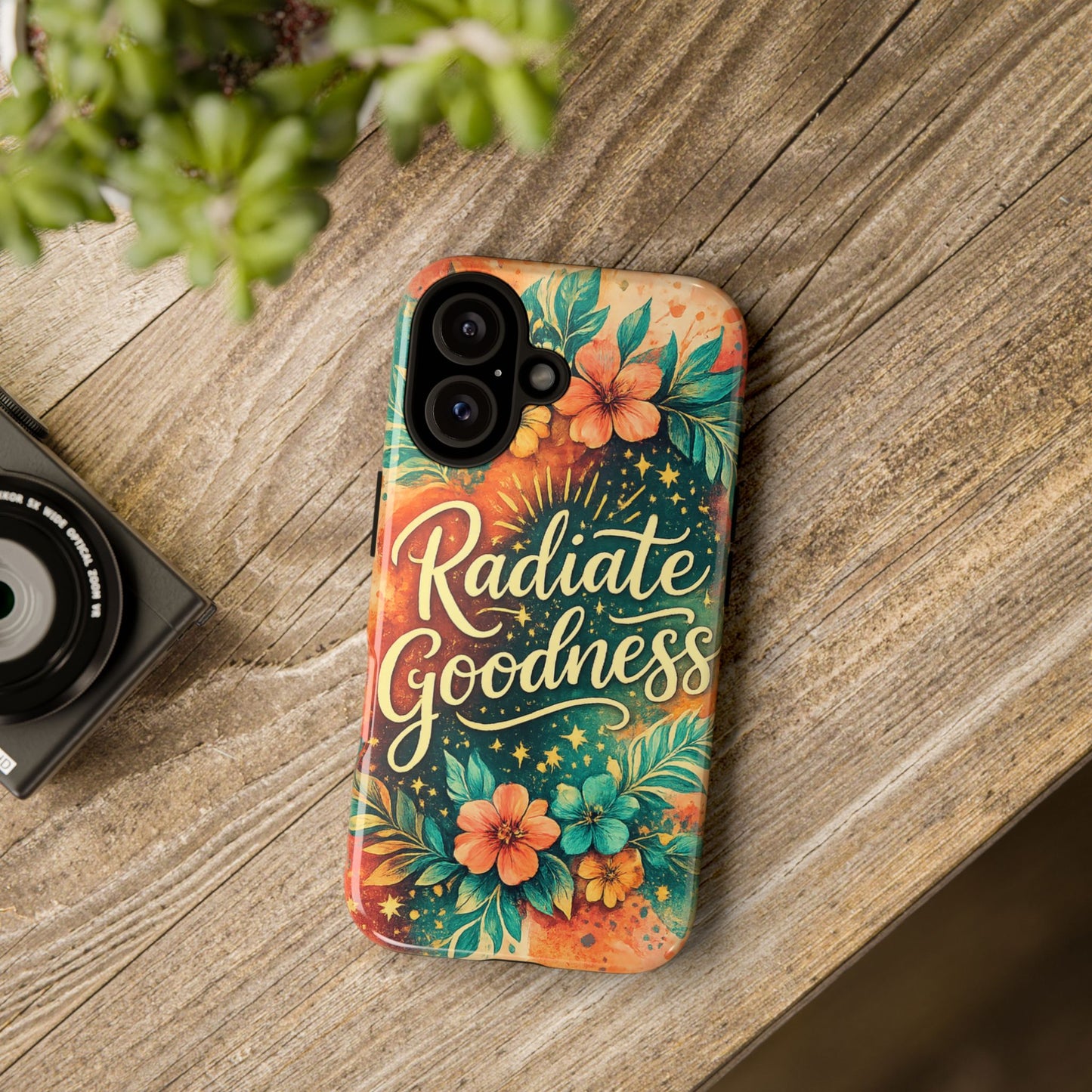 Radiate Goodness Floral Phone Case — Protective Tough Case