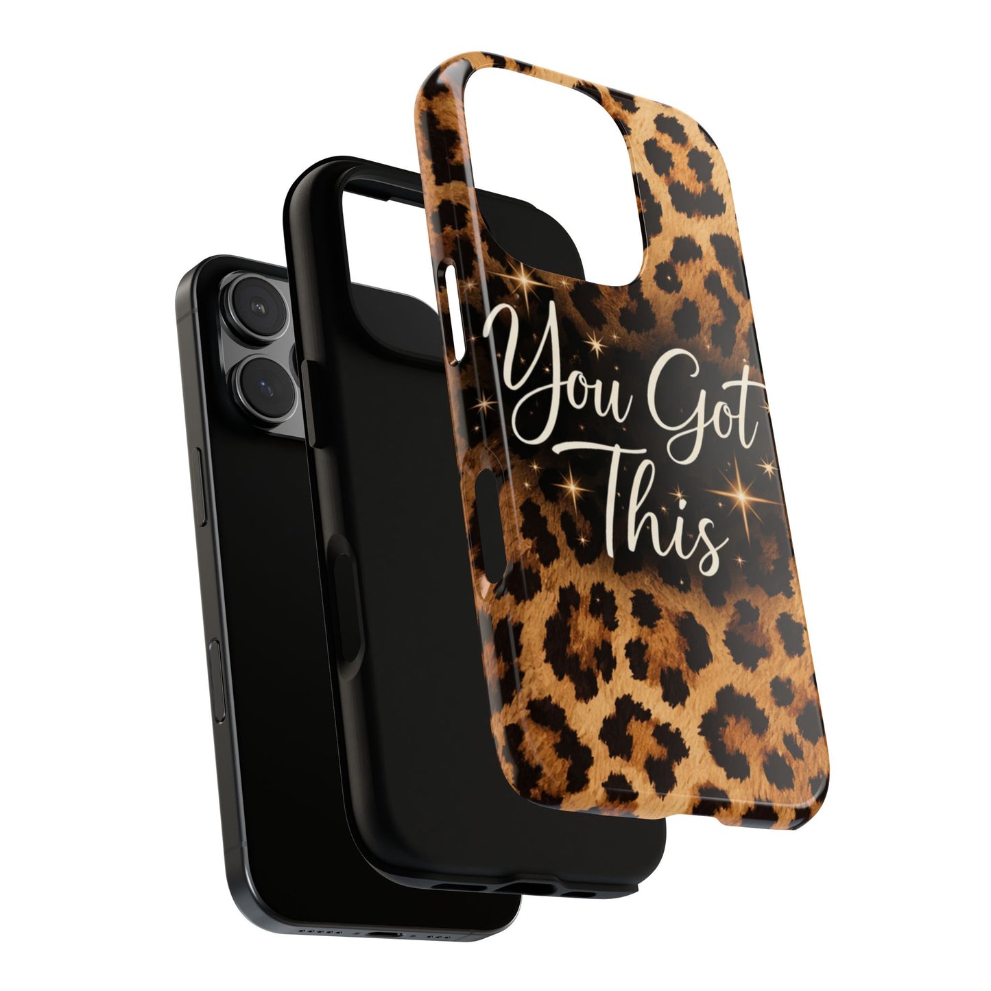Leopard 'You Got This' Tough Phone Case — Protective Motivational iPhone Cover