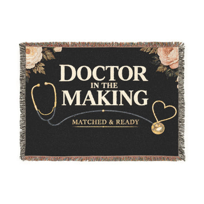 Doctor in the Making Woven Blanket – Doctor in the Making Announcement Throw