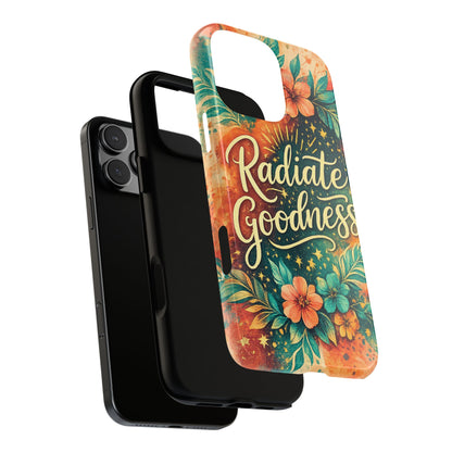 Radiate Goodness Floral Phone Case — Protective Tough Case