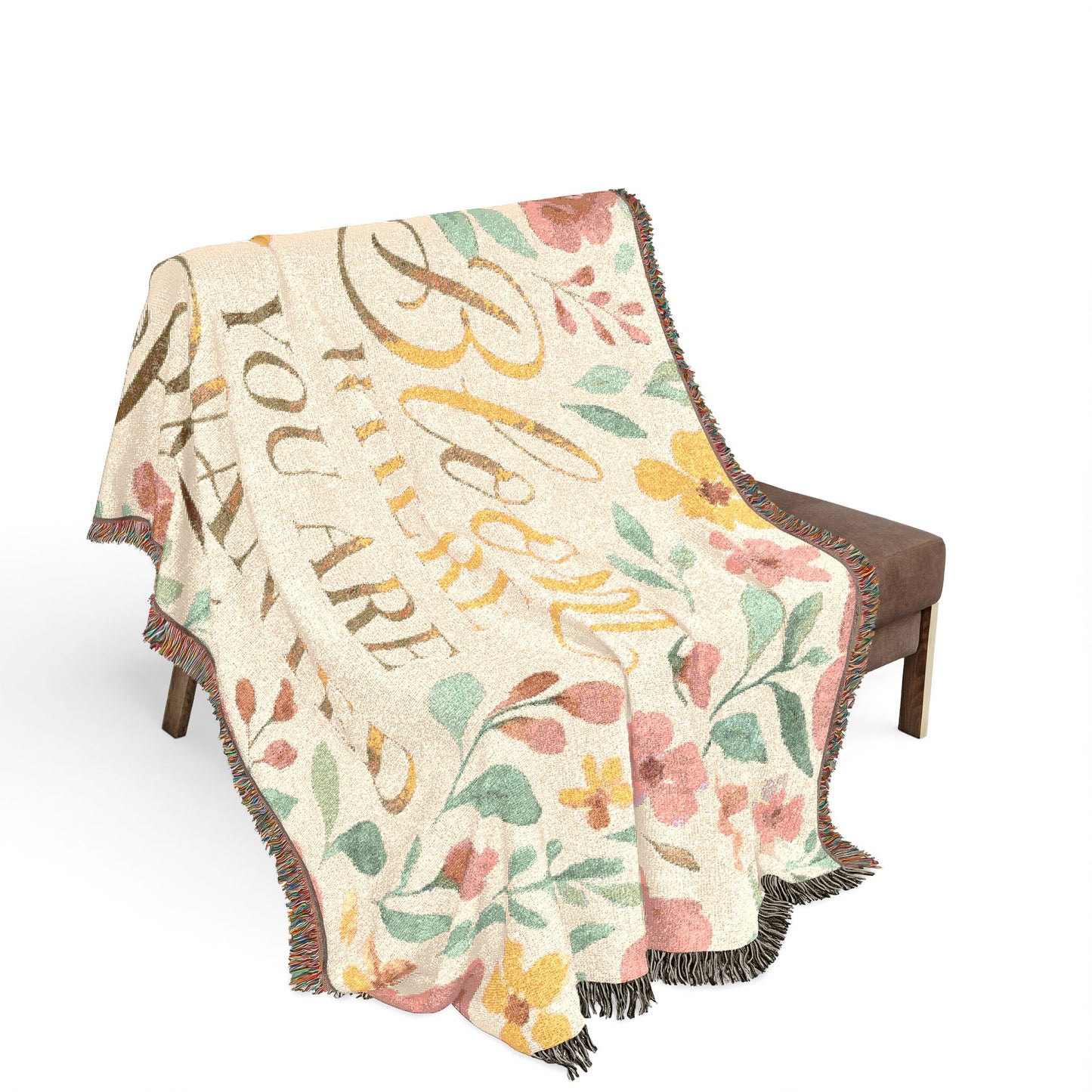 Bloom Where You Are Planted Woven Blanket