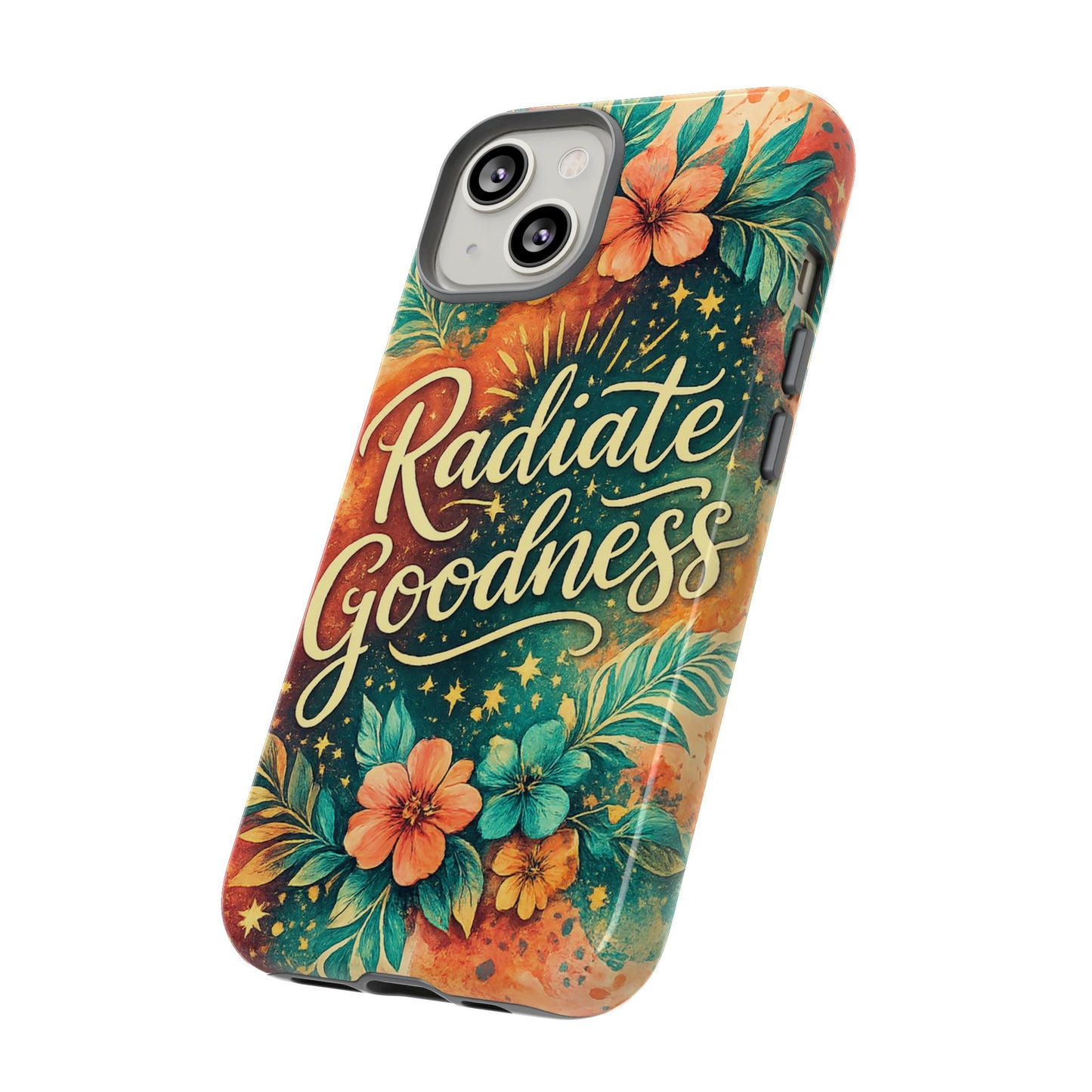 Radiate Goodness Floral Phone Case — Protective Tough Case