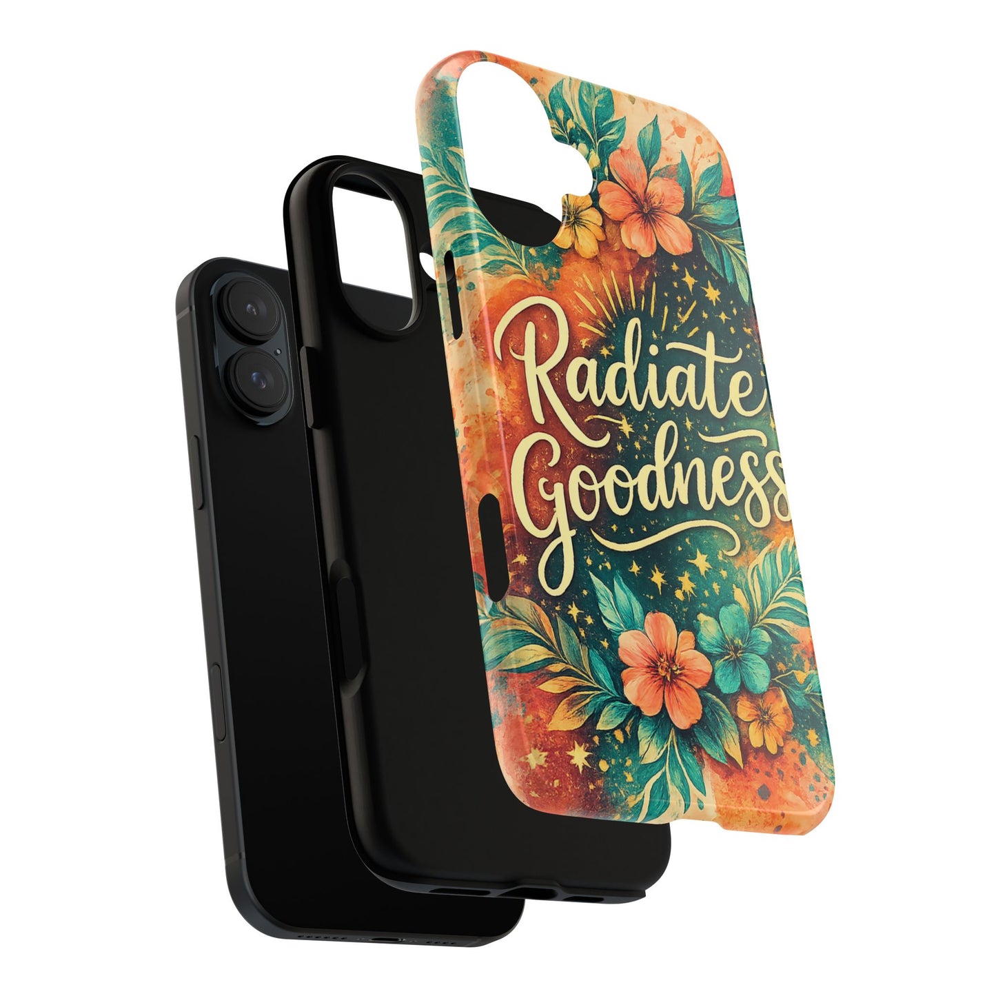 Radiate Goodness Floral Phone Case — Protective Tough Case