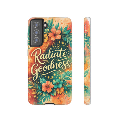 Radiate Goodness Floral Phone Case — Protective Tough Case
