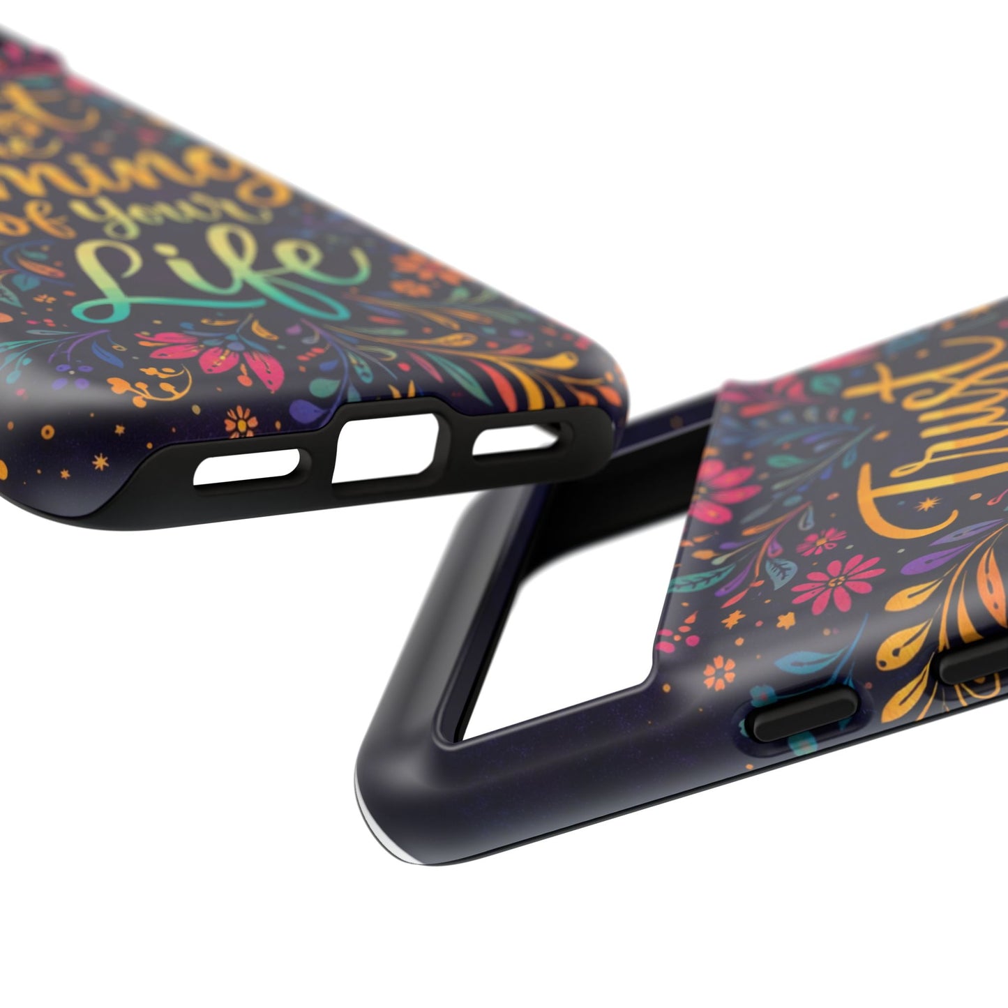 Inspirational Floral Phone Case — "Trust the Timing of Your Life"