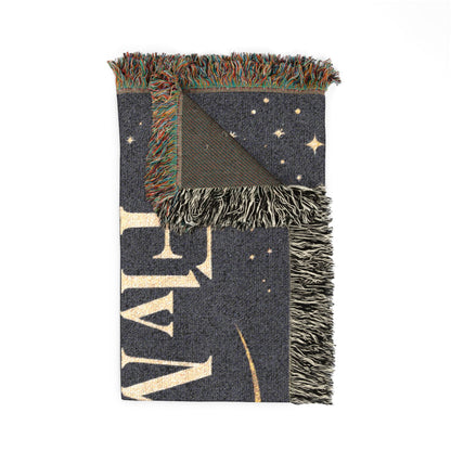Fly Me to The Moon Celestial Moon Woven Blanket