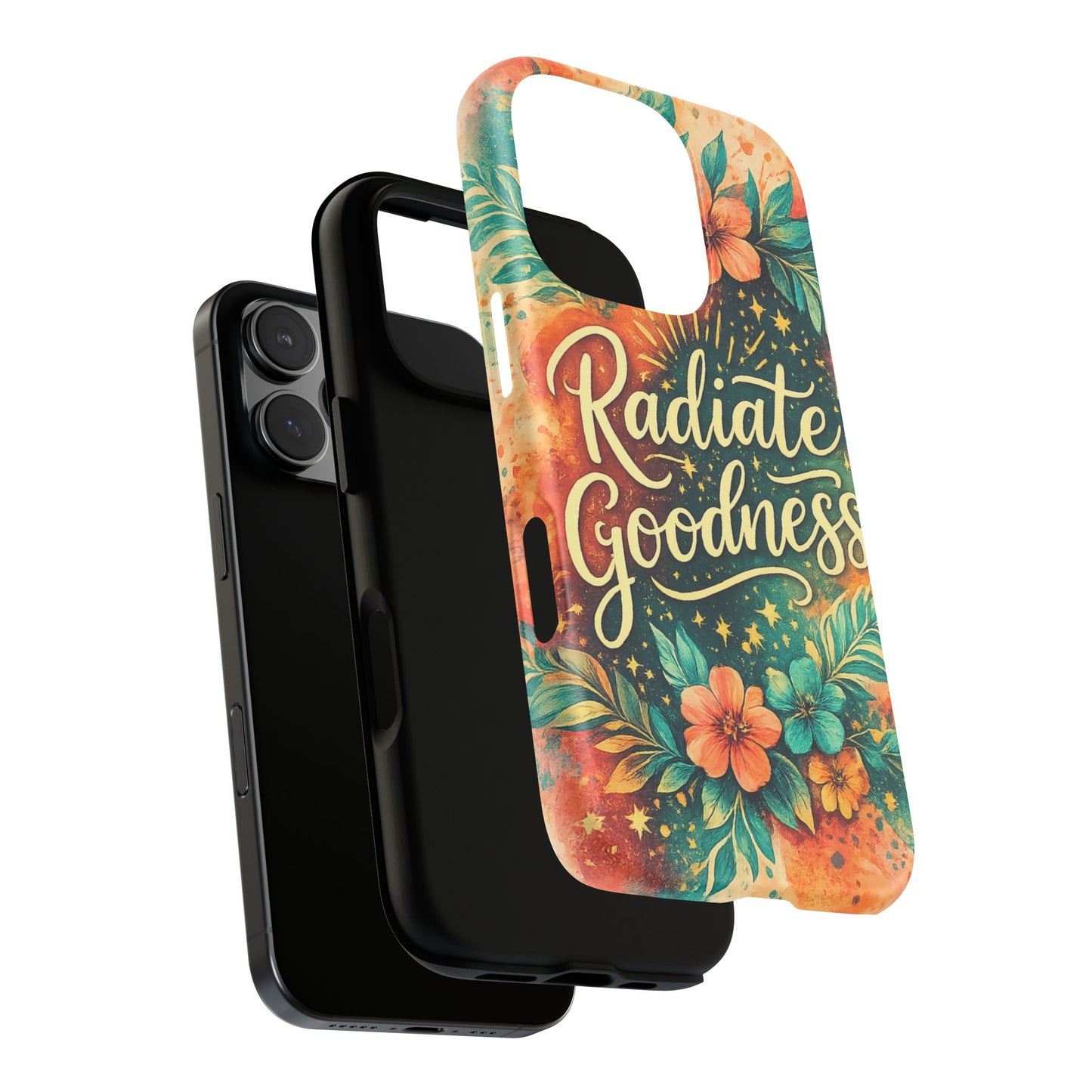 Radiate Goodness Floral Phone Case — Protective Tough Case