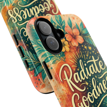 Radiate Goodness Floral Phone Case — Protective Tough Case
