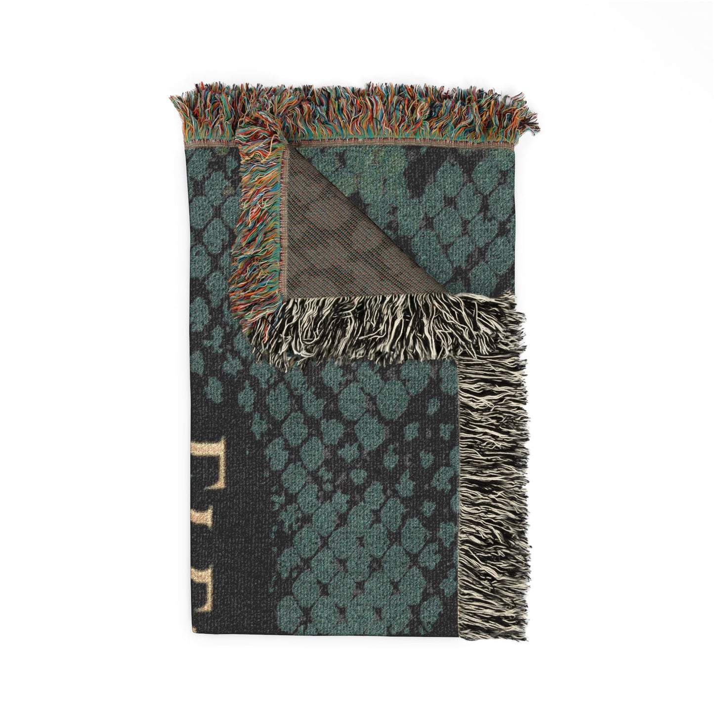 Elegantly Unavailable Snake Print Woven Blanket — Luxe Throw for Stylish Home & Gifts
