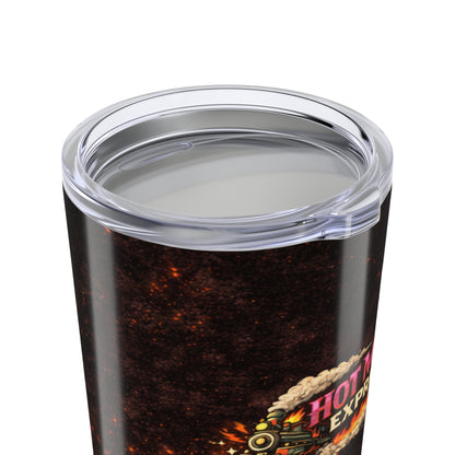 "Hot Mess Express" Rustic Coffee Travel Mug 20oz Tumbler —