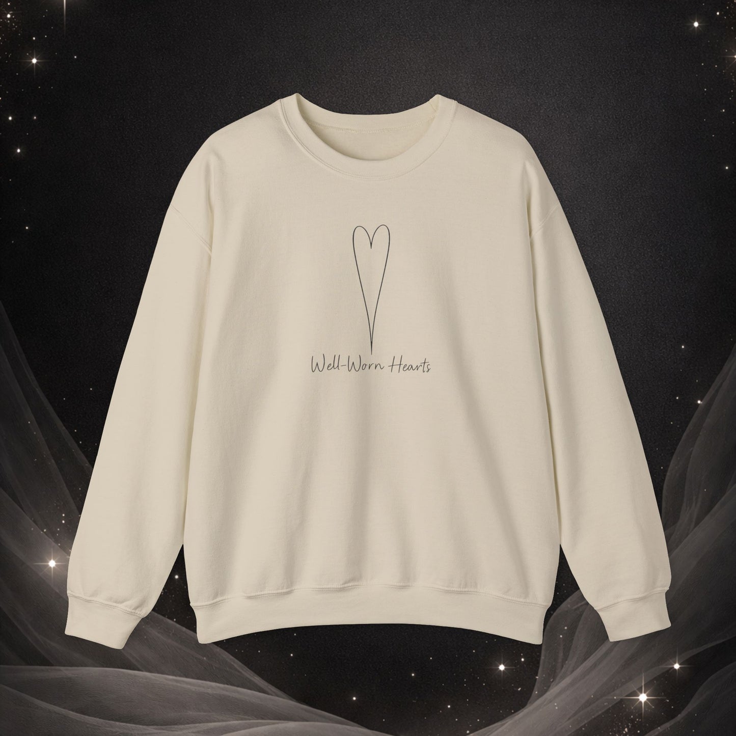 Well Worn Hearts Minimal Heart Crewneck Sweatshirt