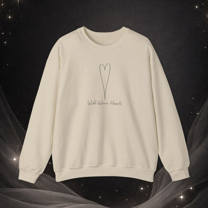 Well Worn Hearts Minimal Heart Crewneck Sweatshirt