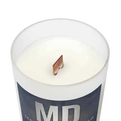 Medical Doctor (MD) Frosted Glass Candle — 'Relentless Pursuit' 11oz