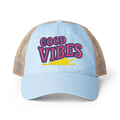 Good Vibes Women's Washed Mesh-Back Cap