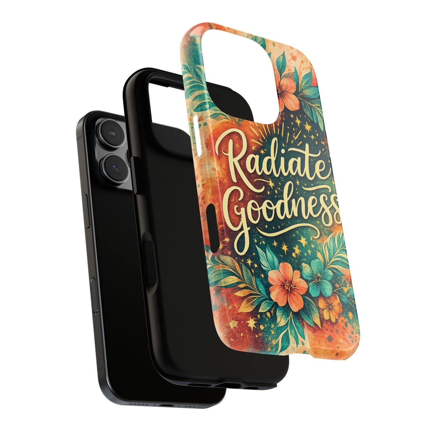 Radiate Goodness Floral Phone Case — Protective Tough Case