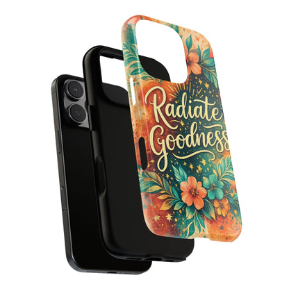 Radiate Goodness Floral Phone Case — Protective Tough Case