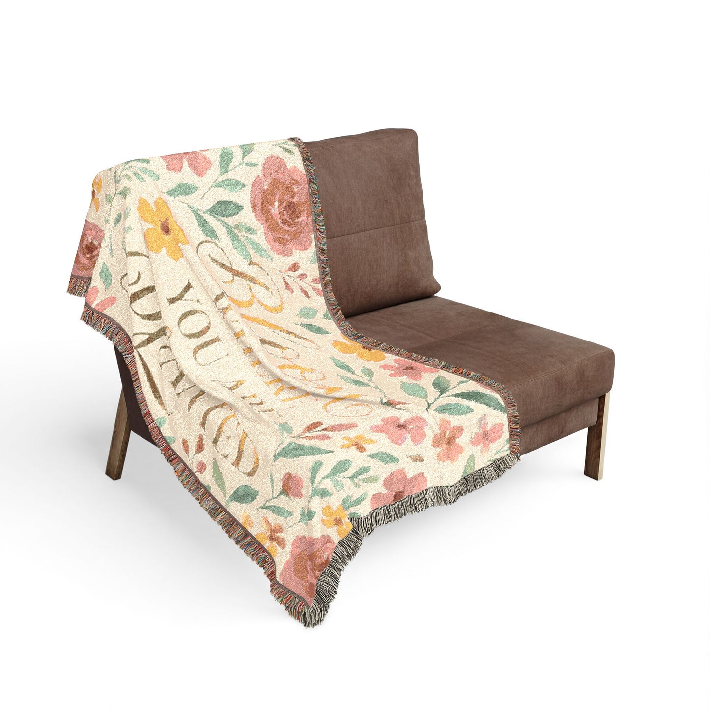 Bloom Where You Are Planted Woven Blanket