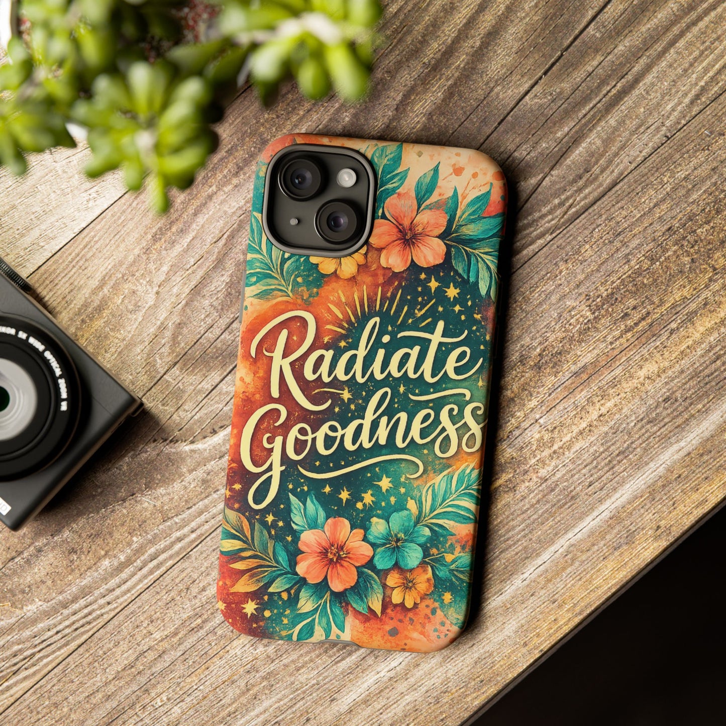 Radiate Goodness Floral Phone Case — Protective Tough Case