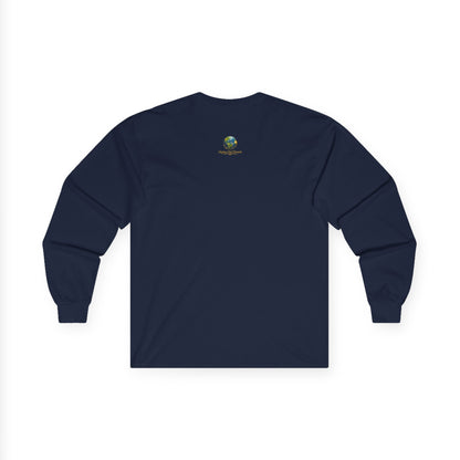 Together We Rise Long Sleeve Tee — Earth & Hand Unity Graphic