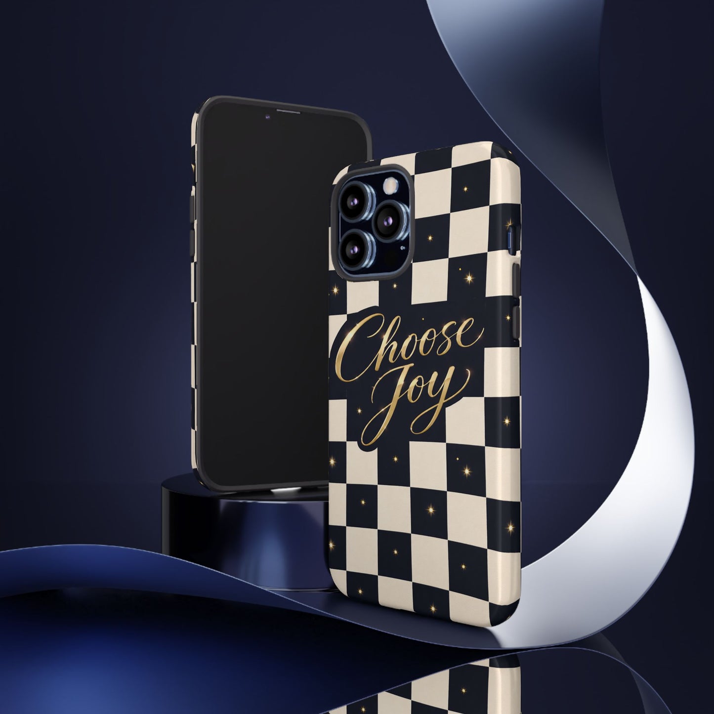 Choose Joy Checkerboard Phone Case — Inspirational Protective Tough Case
