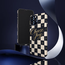 Choose Joy Checkerboard Phone Case — Inspirational Protective Tough Case
