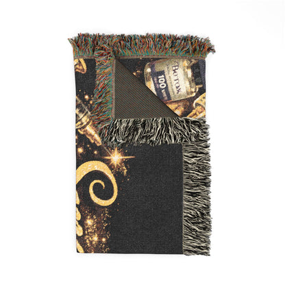"Smooth Operator" Retro Glam Throw Blanket Woven Blanket