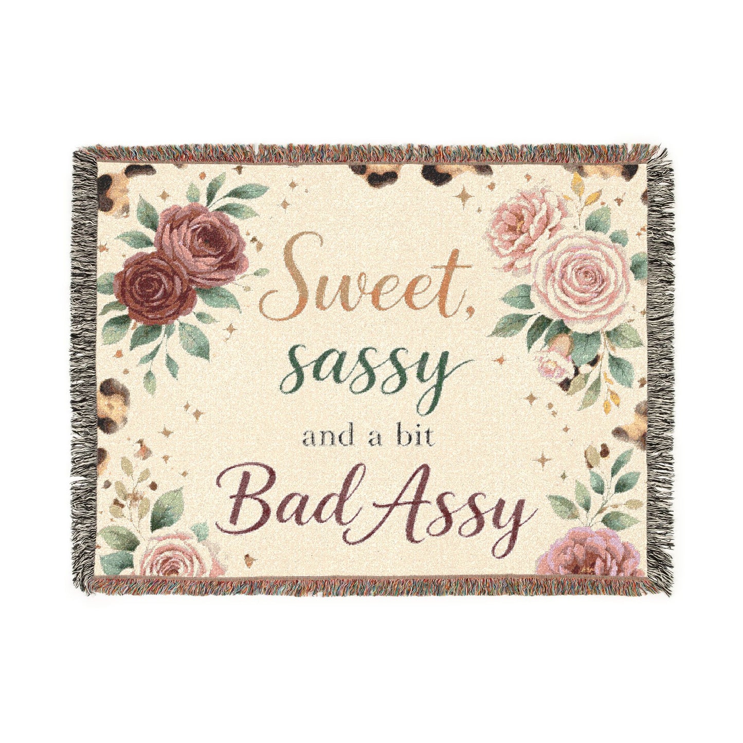 Sweet Sassy & a Bit Bad Assy Woven Blanket