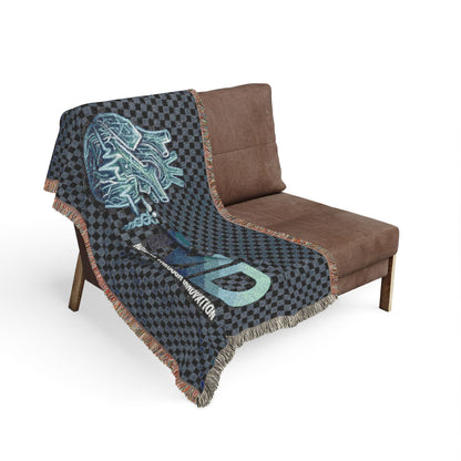MD Heart Woven Blanket — Medical Doctor Gift Throw