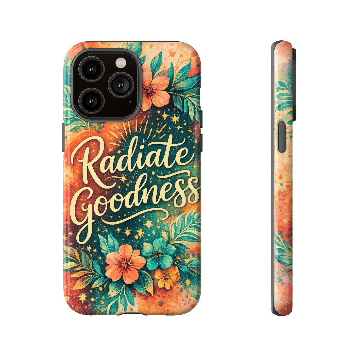 Radiate Goodness Floral Phone Case — Protective Tough Case