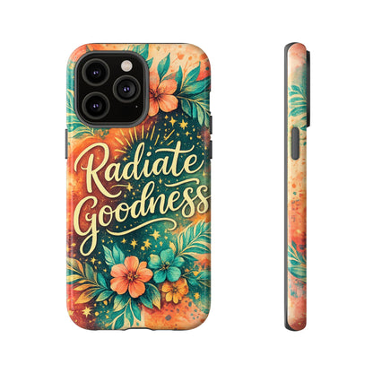 Radiate Goodness Floral Phone Case — Protective Tough Case