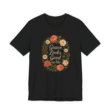 Floral "Grace Looks Good on Me" Tee