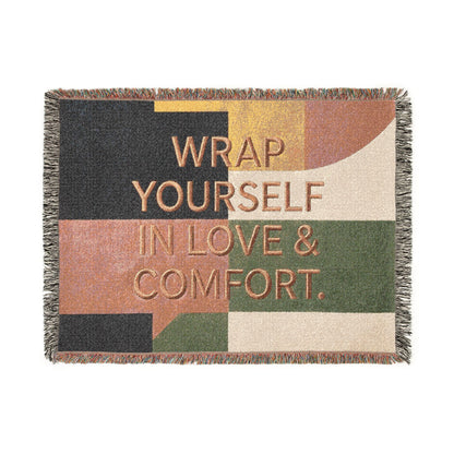 Wrap Yourself In Love & Comfort Woven Blanket