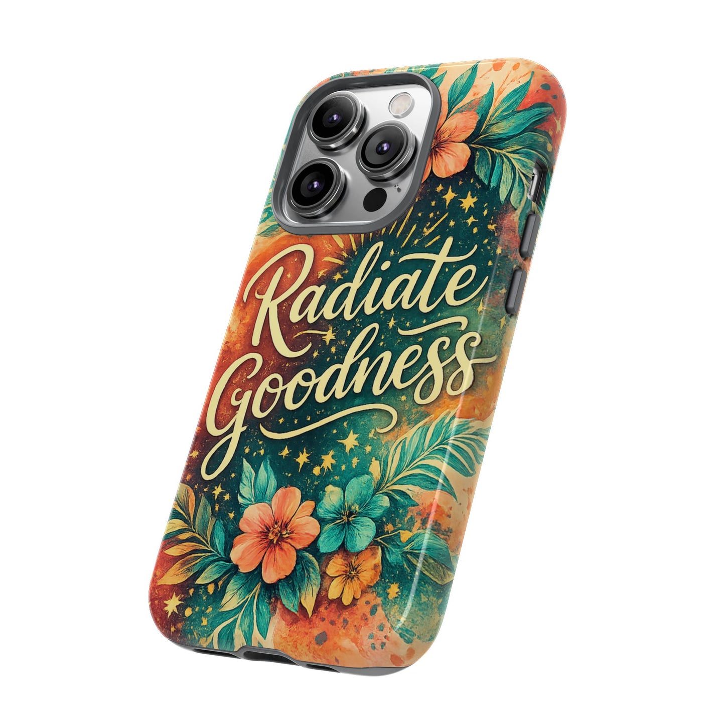 Radiate Goodness Floral Phone Case — Protective Tough Case
