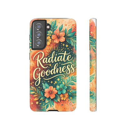 Radiate Goodness Floral Phone Case — Protective Tough Case