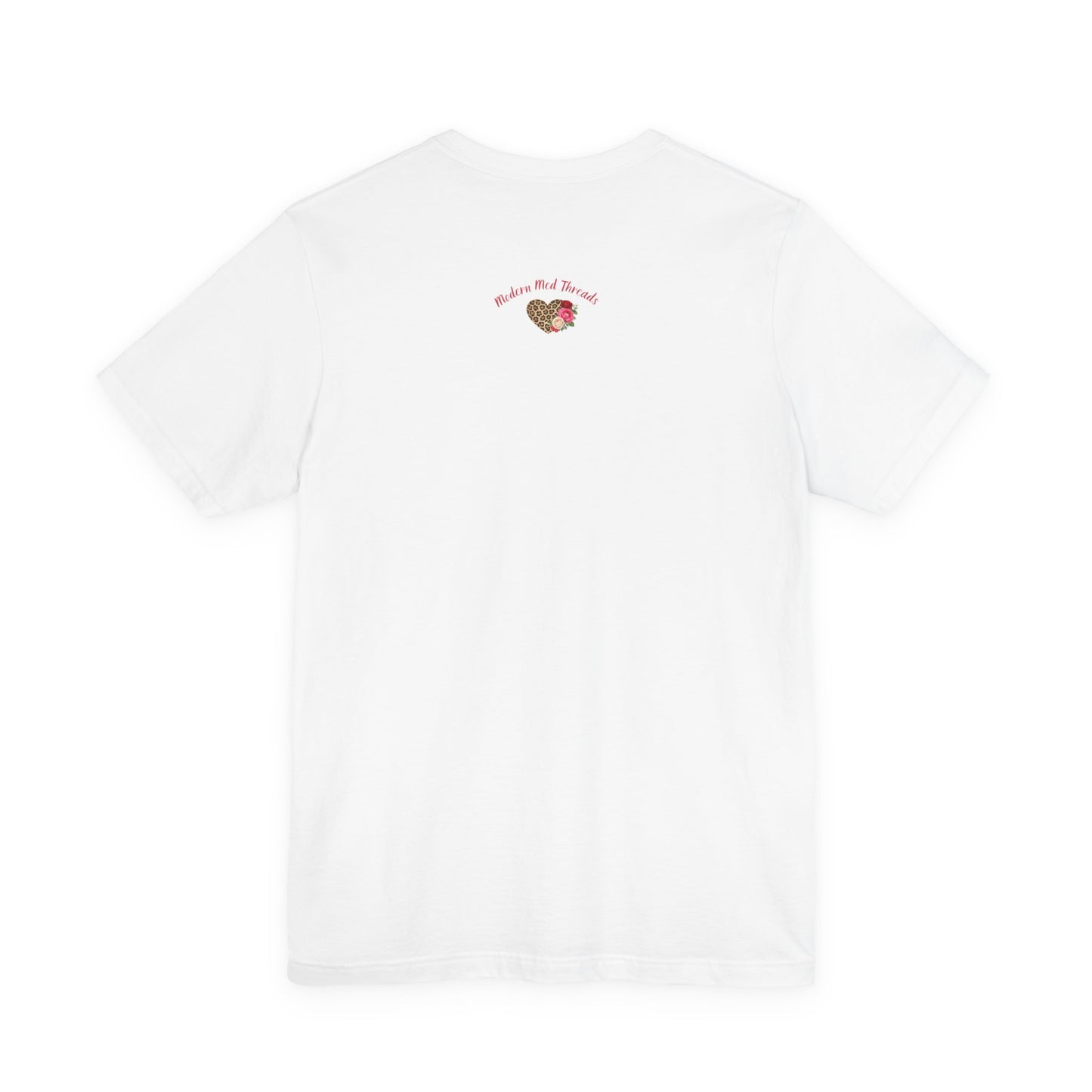 Mama Leopard Heart T-Shirt — "Wild at Heart" Floral Mom Tee