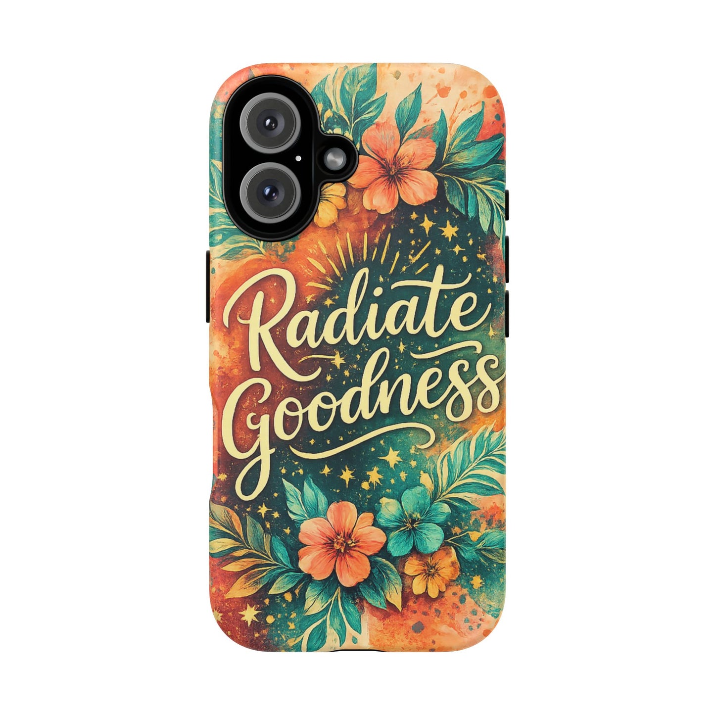 Radiate Goodness Floral Phone Case — Protective Tough Case