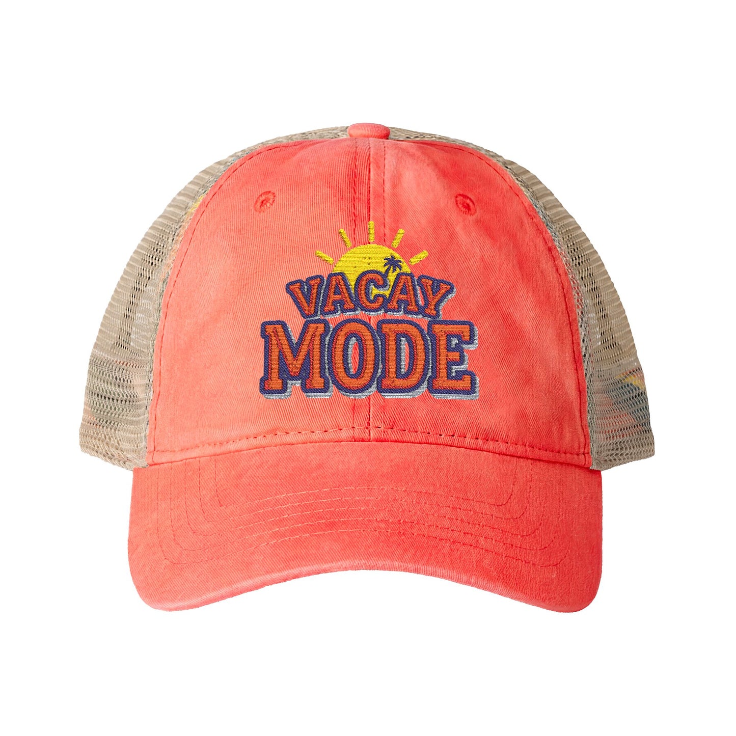 Vacay Mode Women's Washed Mesh-Back Cap