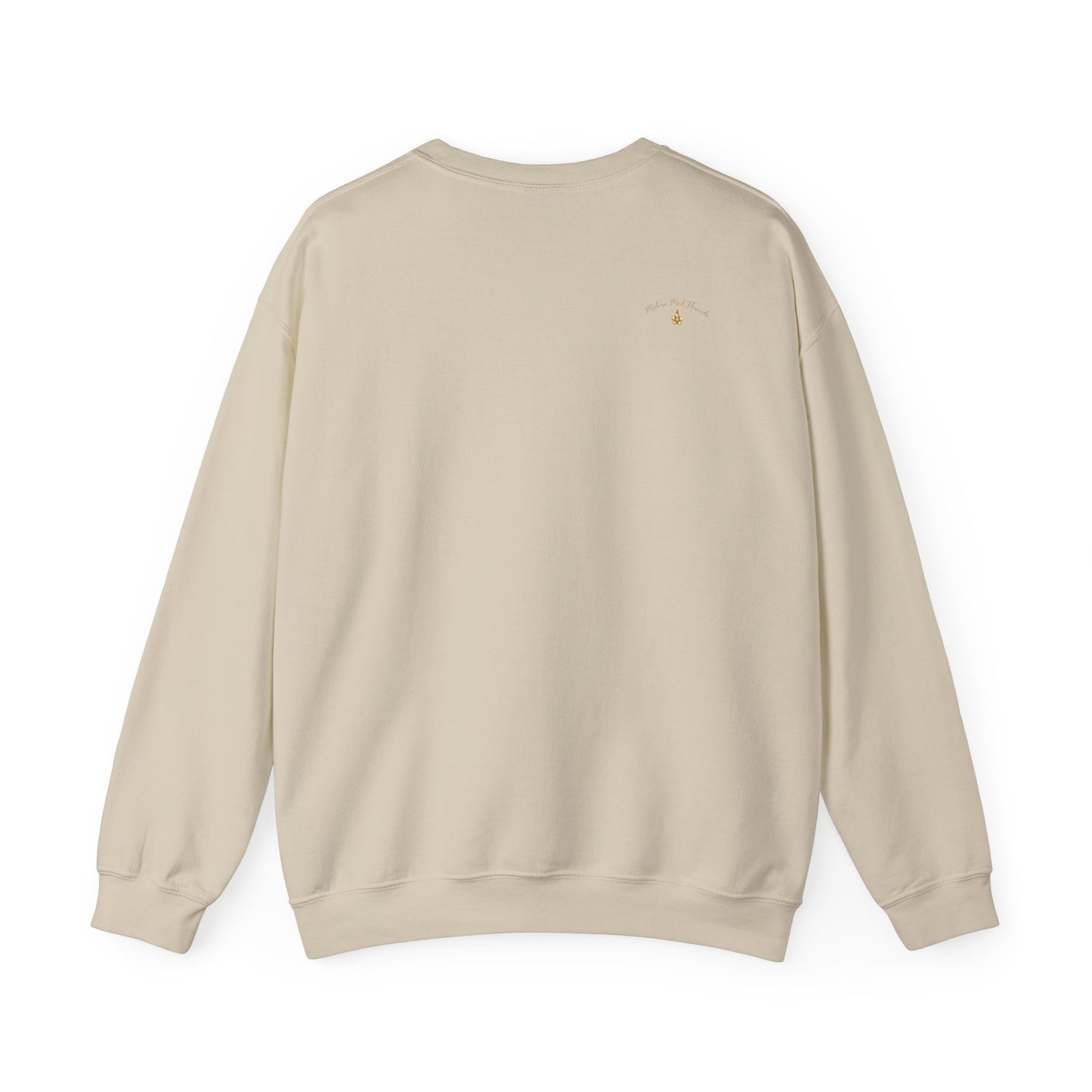 Dachshund Floral Crewneck Sweatshirt — "Pretty, Powerful, and a Dachshund"