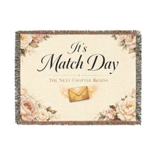 It's Match Day Woven Blanket — 'The Next Chapter Begins' Cozy Throw for Match Day Celebrations