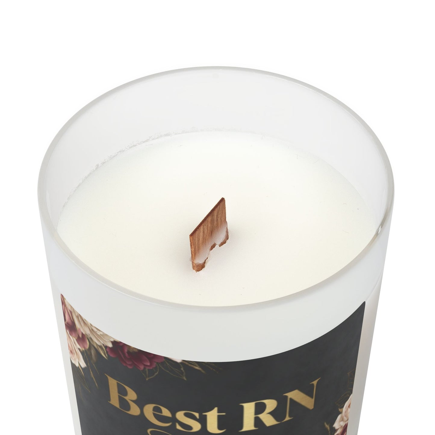 Frosted Glass Candle — "Best RN Ever" Appreciation Scented Candle (11 oz)