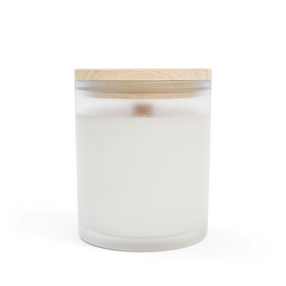 Love You to the Moon and Back Frosted Glass Candle — 11oz Romantic Night Sky Scented Candle
