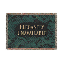 Elegantly Unavailable Snake Print Woven Blanket — Luxe Throw for Stylish Home & Gifts